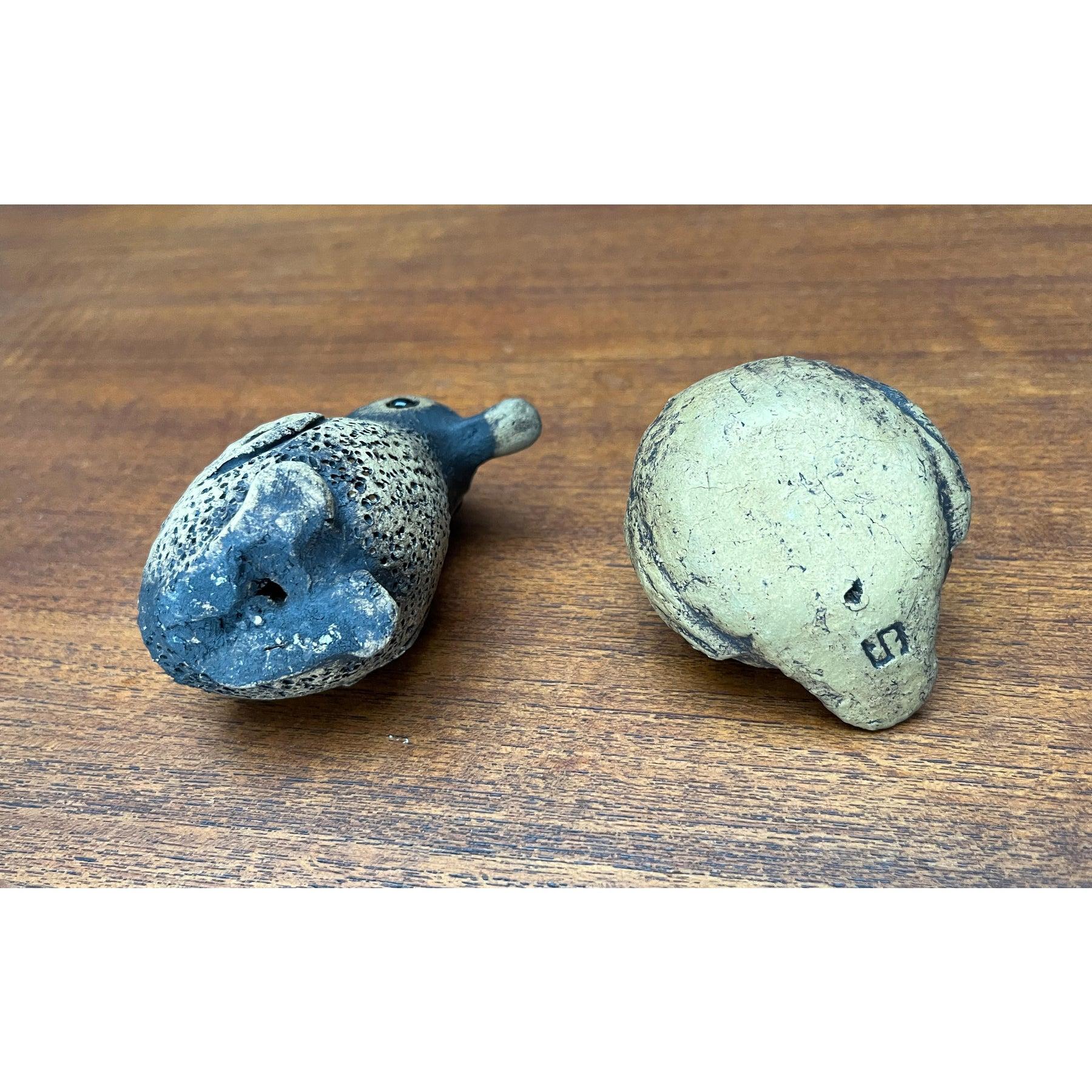Ensemble de 2 figurines d'oiseaux en Studio Pottery allemand du milieu du siècle dernier, 1960 en vente 3