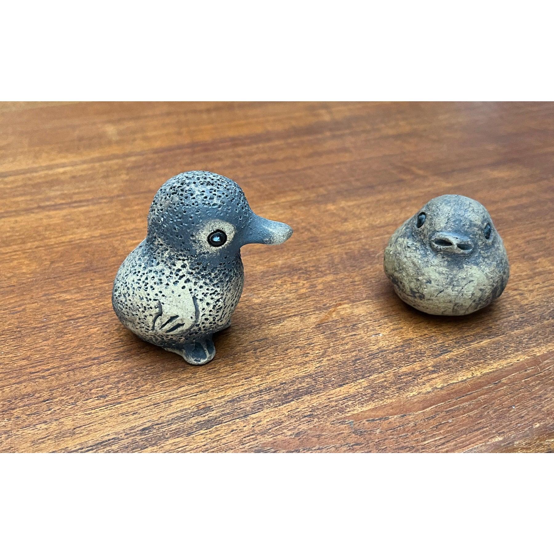 Ensemble de 2 figurines d'oiseaux en Studio Pottery allemand du milieu du siècle dernier, 1960 en vente 5