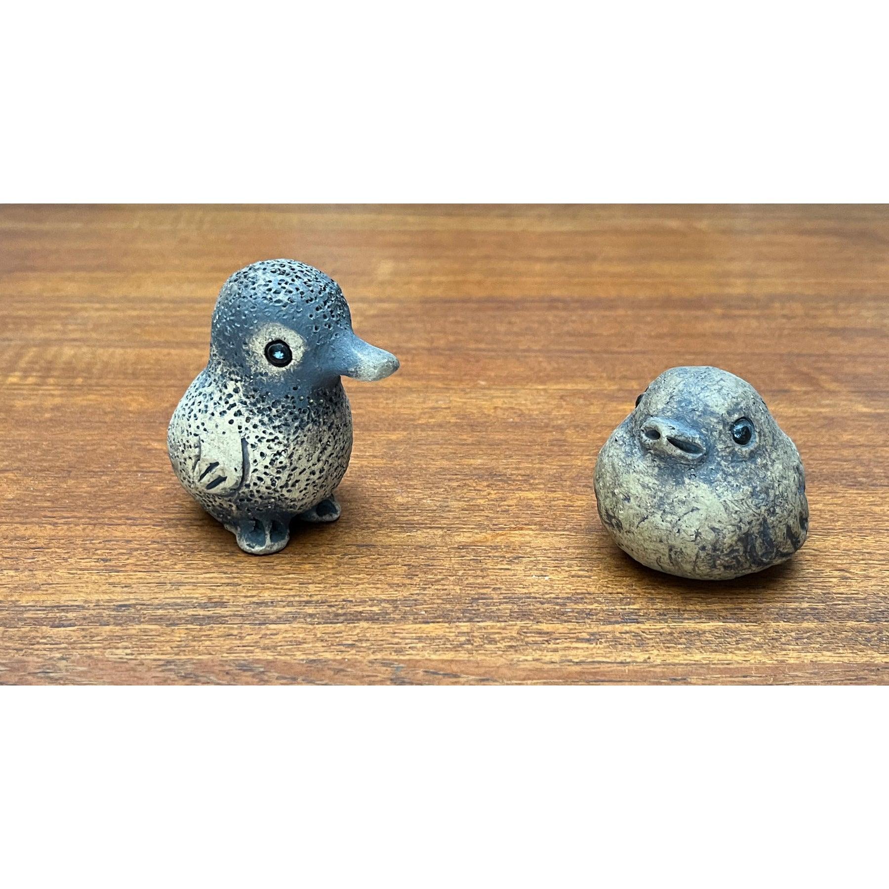 Ensemble de 2 figurines d'oiseaux en Studio Pottery allemand du milieu du siècle dernier, 1960 Bon état - En vente à Hamburg, DE