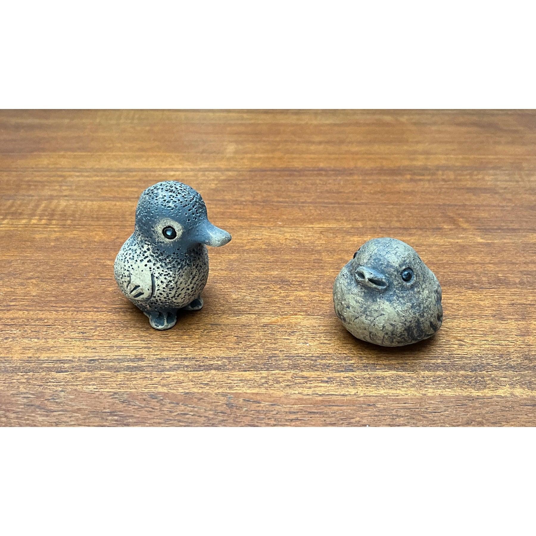 Ensemble de 2 figurines d'oiseaux en Studio Pottery allemand du milieu du siècle dernier, 1960 en vente 2