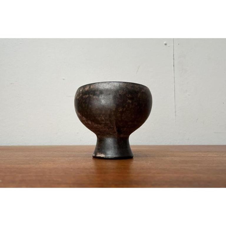 Ceramica Set di 2 vasi e ciotole in Studio Pottery di Monika Maetzel, 1960, Germania, metà secolo. in vendita