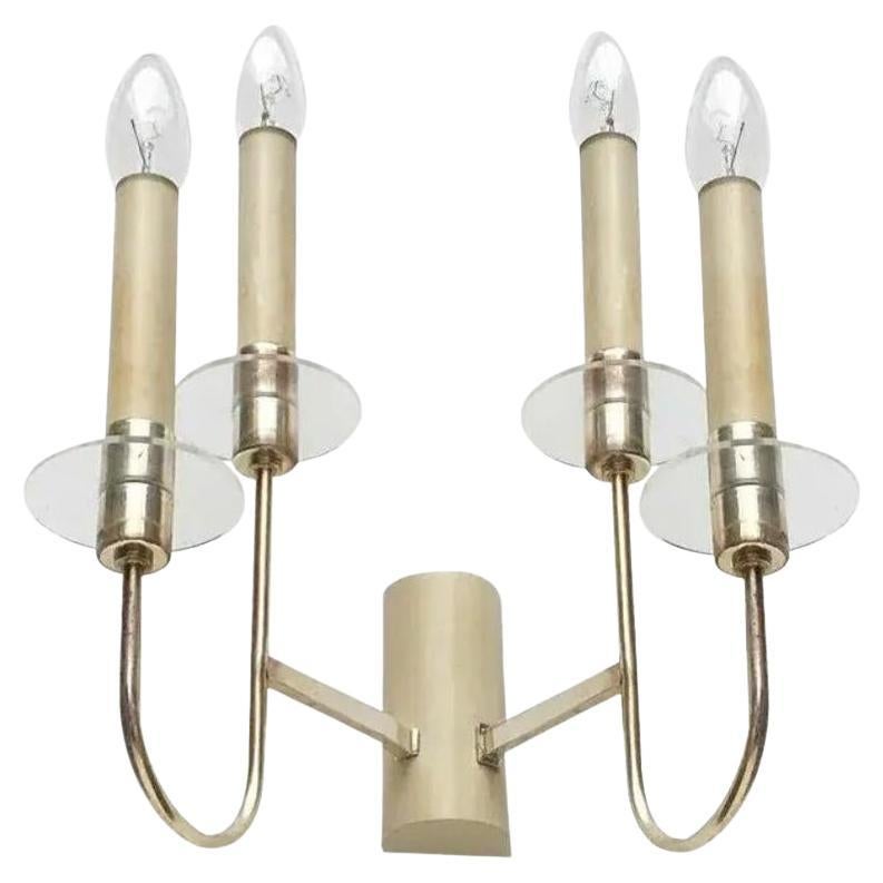 Set di 2 lampade a lampadario da parete tedesche di metà secolo Hollywood Regency, anni '60