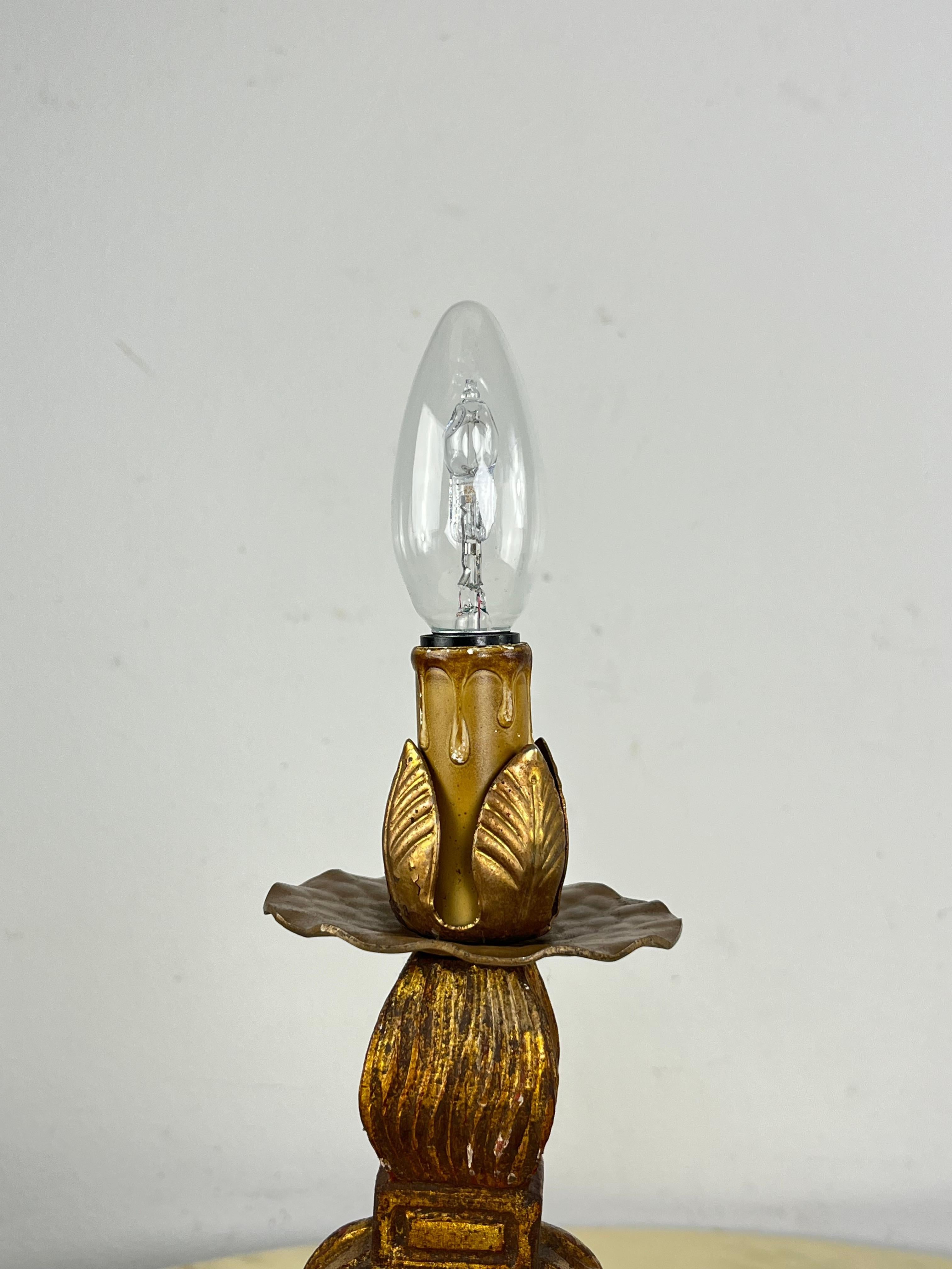 Set di 2 lampade da tavolo italiane del 1950 di metà secolo in vendita 2