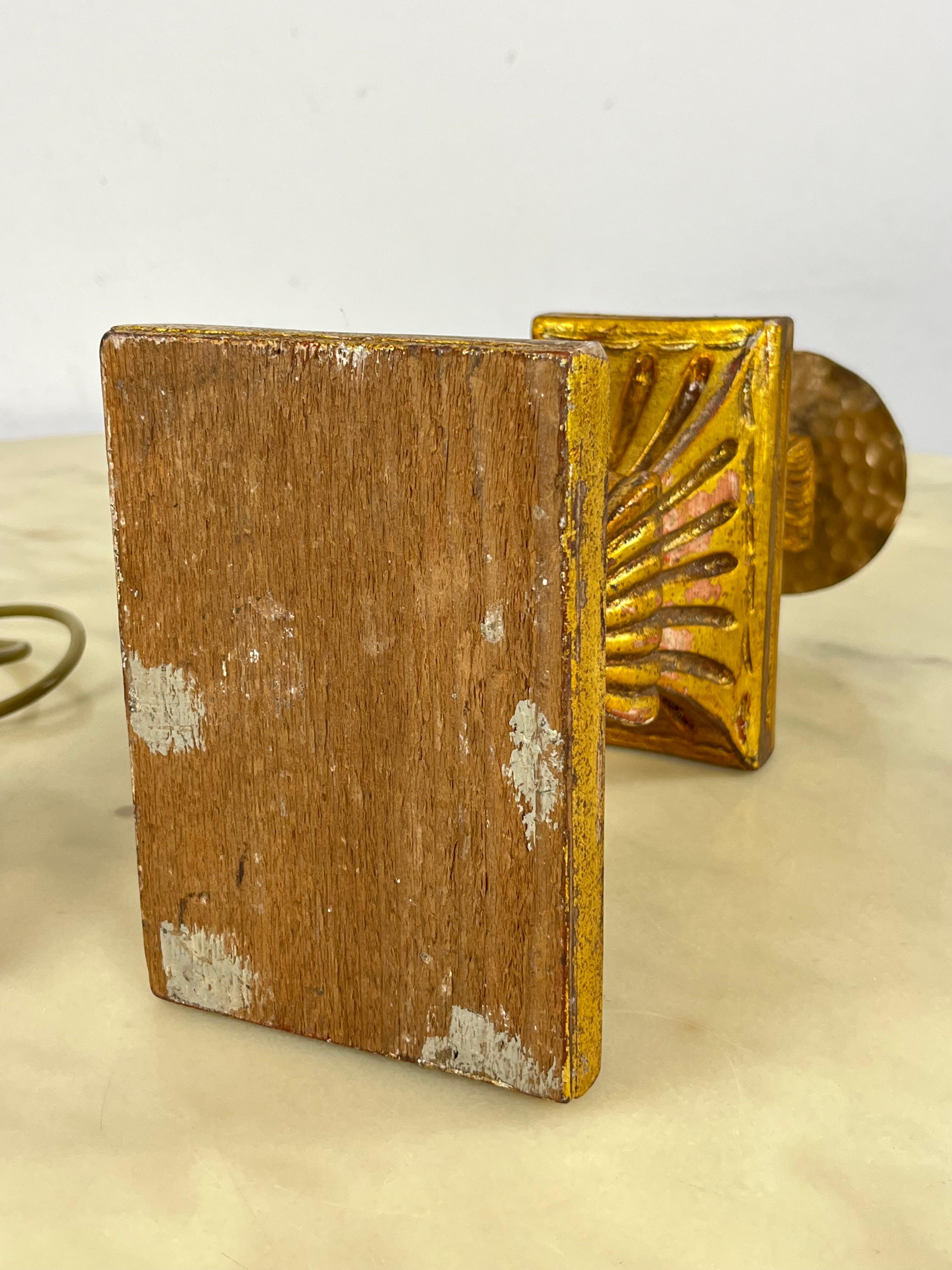 Set di 2 lampade da tavolo italiane del 1950 di metà secolo in vendita 3