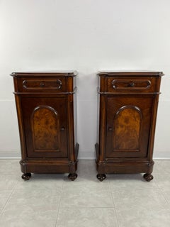 Set Of 2 Mid-Century Italian Bedside Tables, 1930s