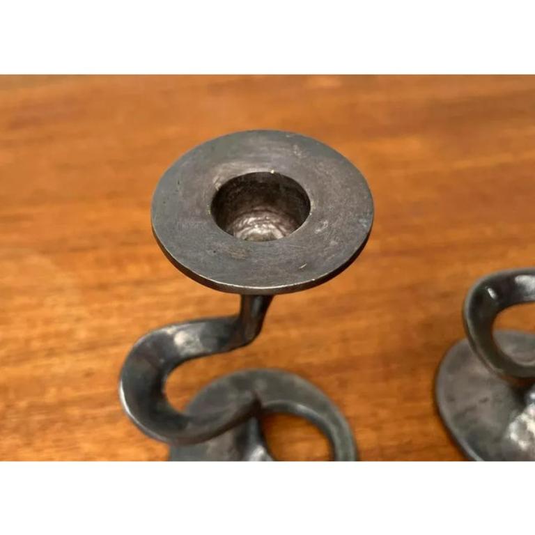 Set of 2 Mid-Century Italian Brutalist Amadeus Series Candleholder, 1960s For Sale 6