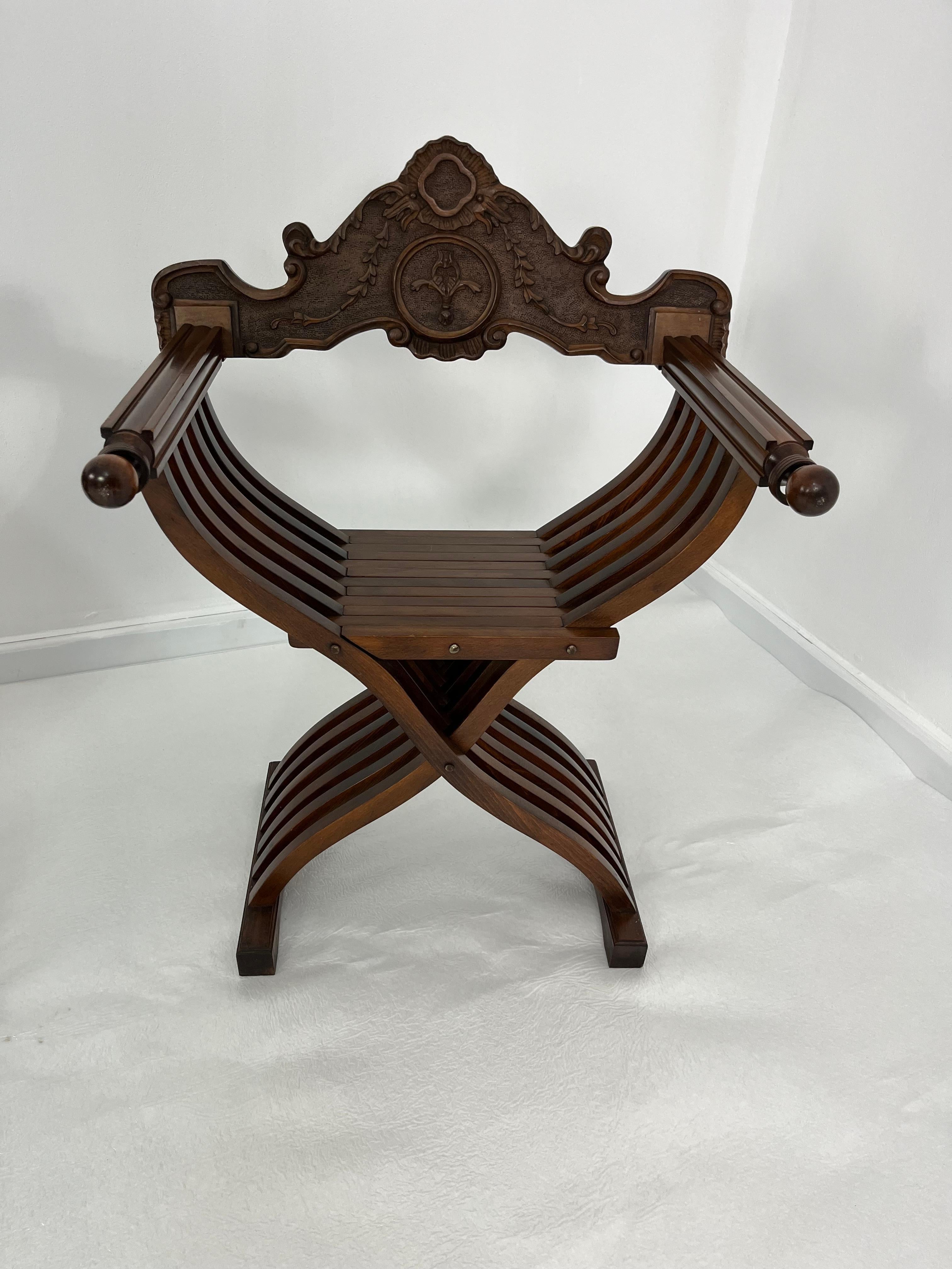 Mid-20th Century Set Of 2 Mid-Century Italian Folding Chairs Model 