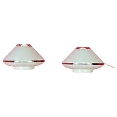Set Of 2 Mid-Century Italian Murano Glass Wall Lamps, 1960s
