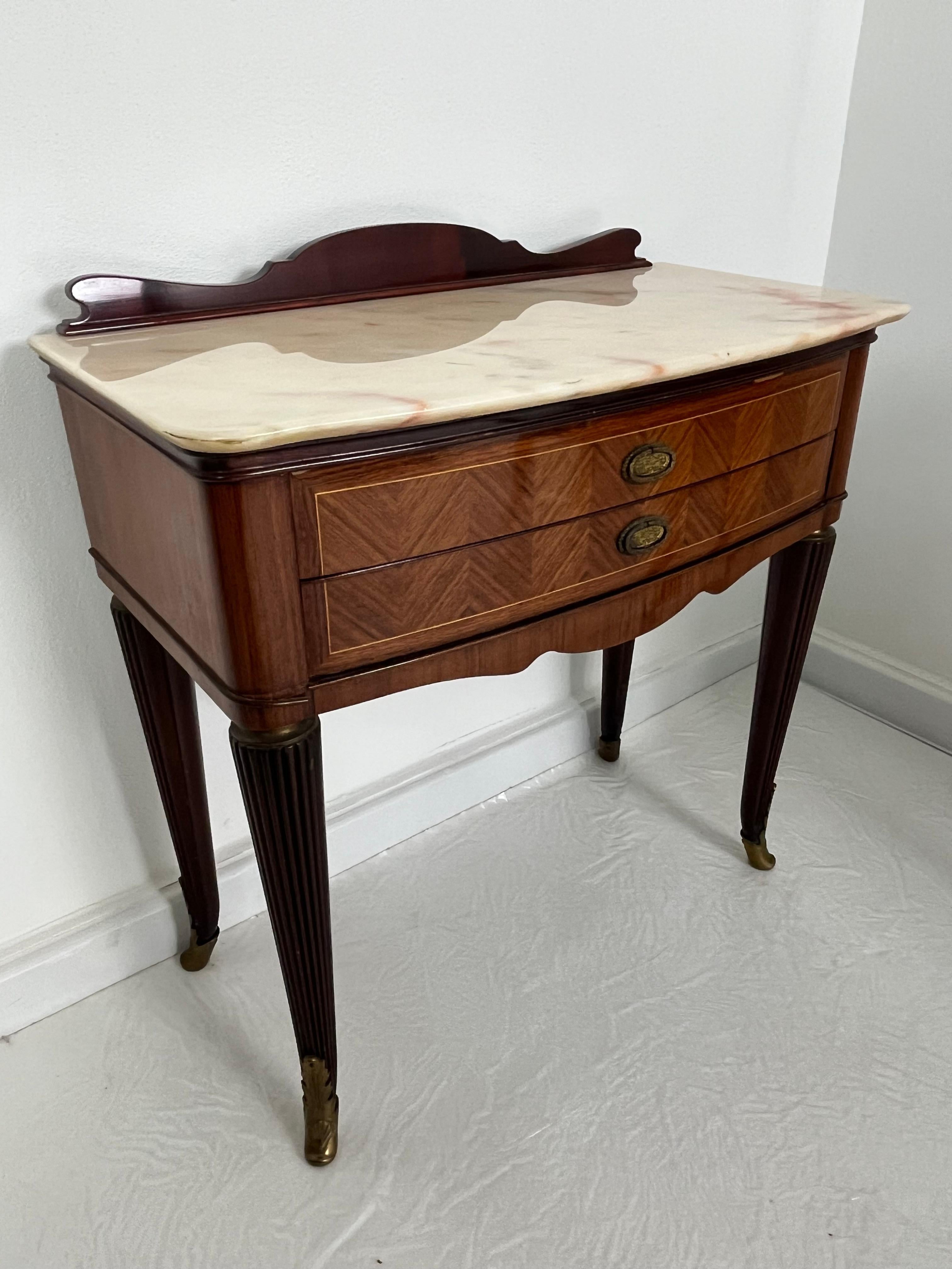 Set of 2 Mid-century Italian Nightstands, 1950s in vendita 4