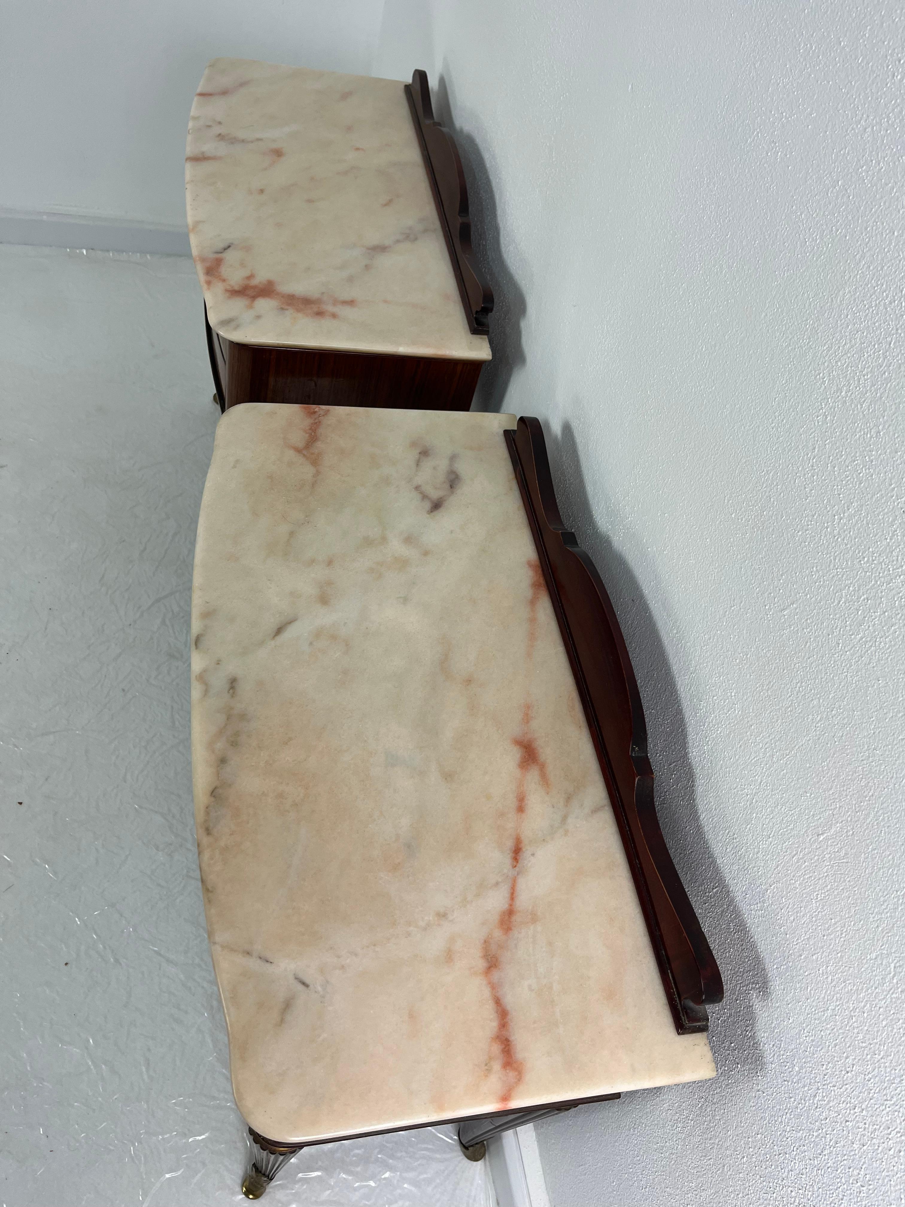 Set of 2 Mid-century Italian Nightstands, 1950s in vendita 1
