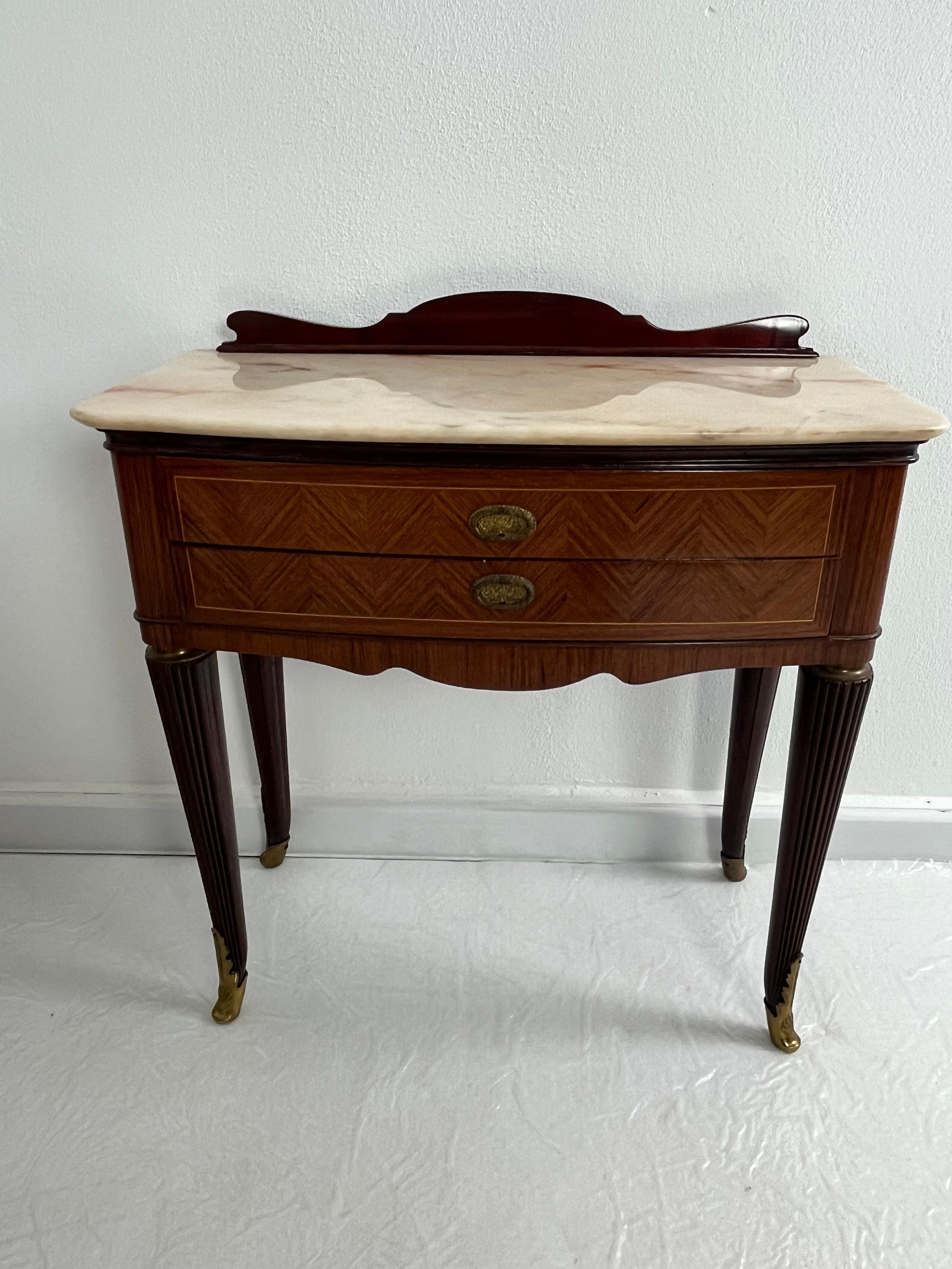 Set of 2 Mid-century Italian Nightstands, 1950s in vendita 3