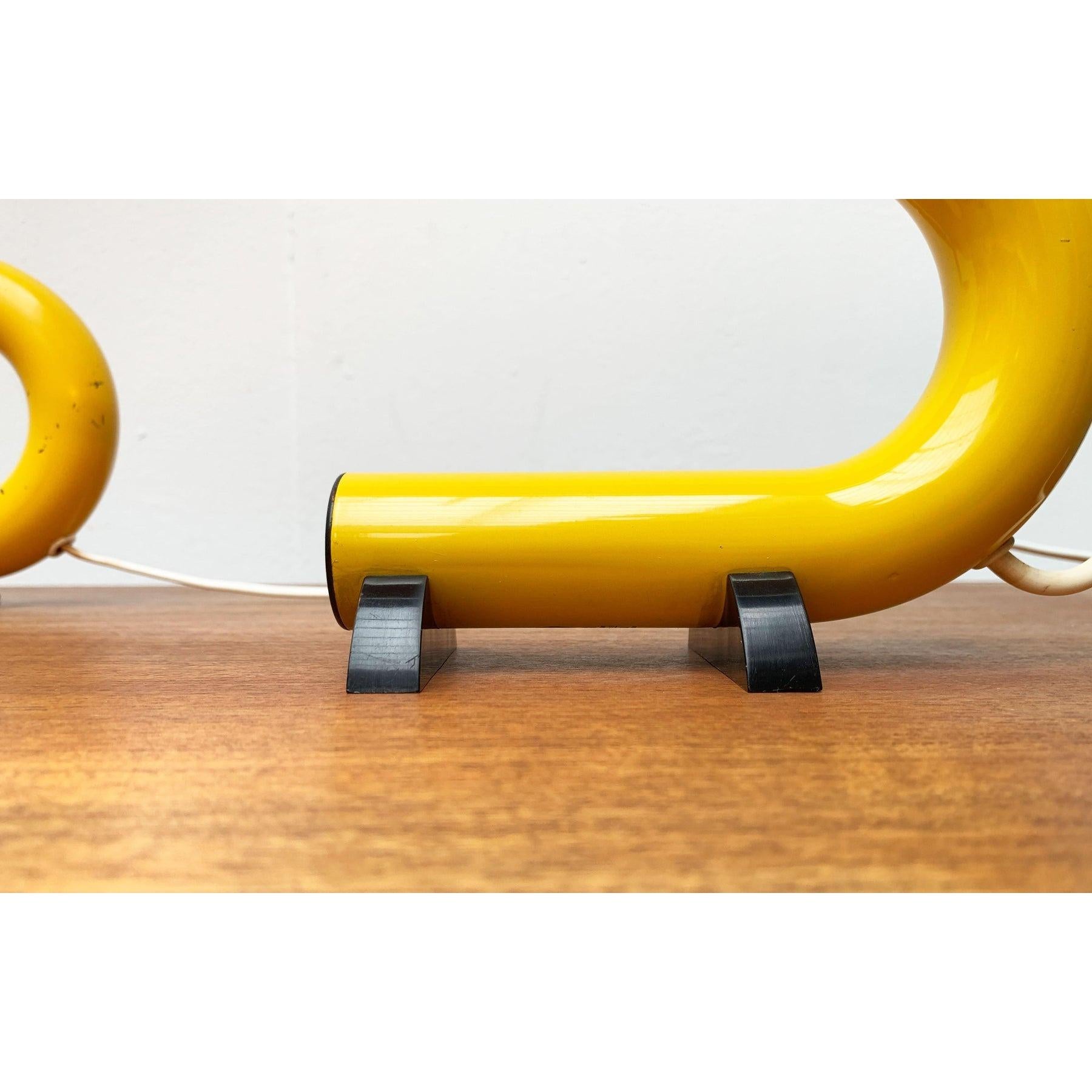 Set of 2 Mid-Century Italian Postmodern Space Age Model C 452 Table Lamps, 1960s For Sale 5
