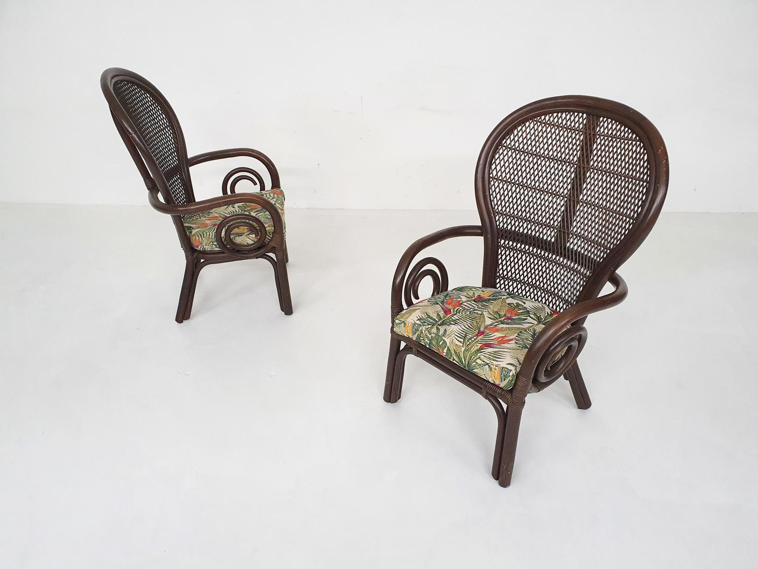 Mid-Century Modern Set of 2 Midcentury Manou Lounge Chairs, 1970s