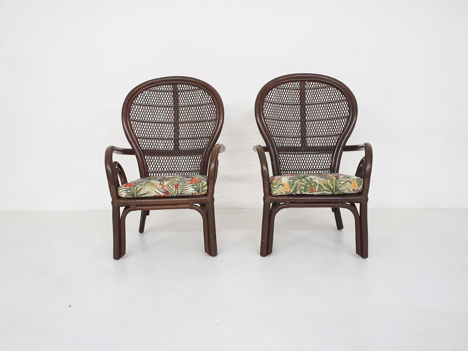 Late 20th Century Set of 2 Midcentury Manou Lounge Chairs, 1970s