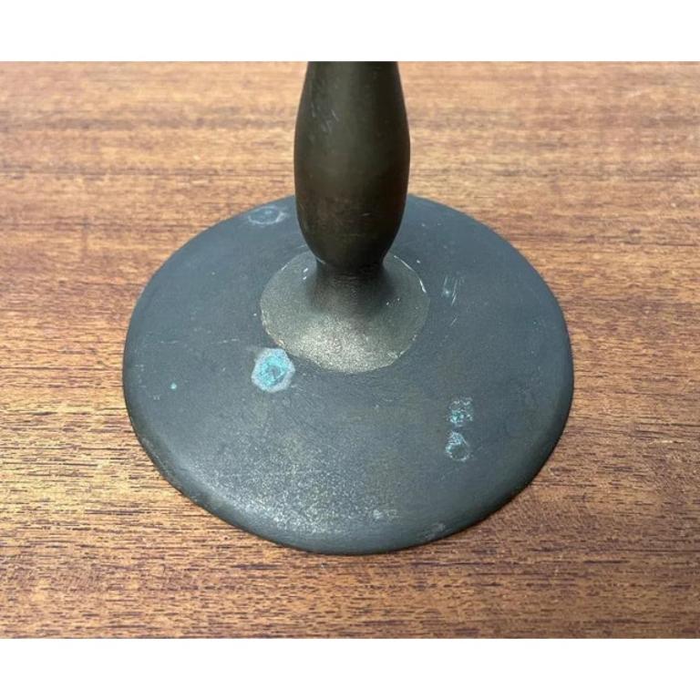 Set di 2 portacandele in metallo di metà secolo, anni '60 in vendita 1