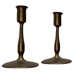 Ensemble de 2 bougeoirs en métal du milieu du siècle, années 1960