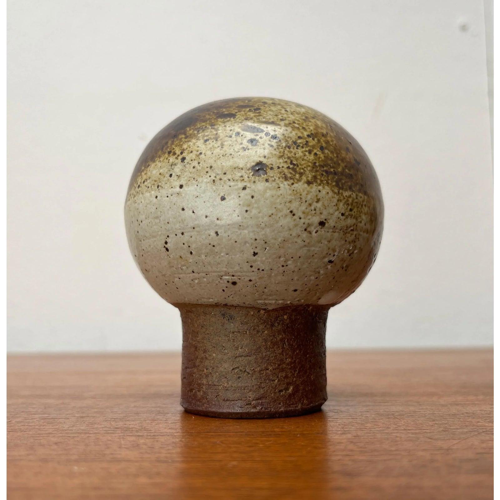 Set of 2 Mid-Century Minimalist Danish Studio Pottery Vase, 1960s For Sale 3