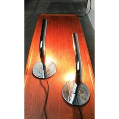 Set of 2 Mid-Century Minimalist Gulp Table Lamps by Ingo Maurer, 1960s