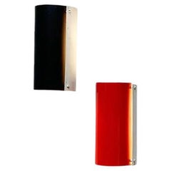 Set of 2 Mid-Century Minimalist Metal Pendant Lamps, 1960s