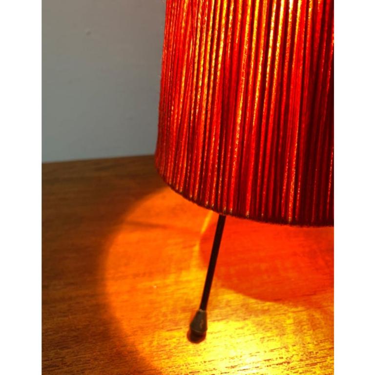Mid-Century Modern Set of 2 Mid-Century Minimalist Tripod Table Lamps, 1960s For Sale