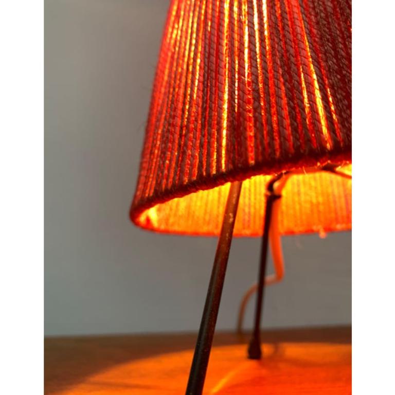 Set of 2 Mid-Century Minimalist Tripod Table Lamps, 1960s For Sale 3
