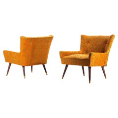Vintage Set of Two '2' Mid Century Modern Accent Lounge Chairs After Paul McCobb, 1950s