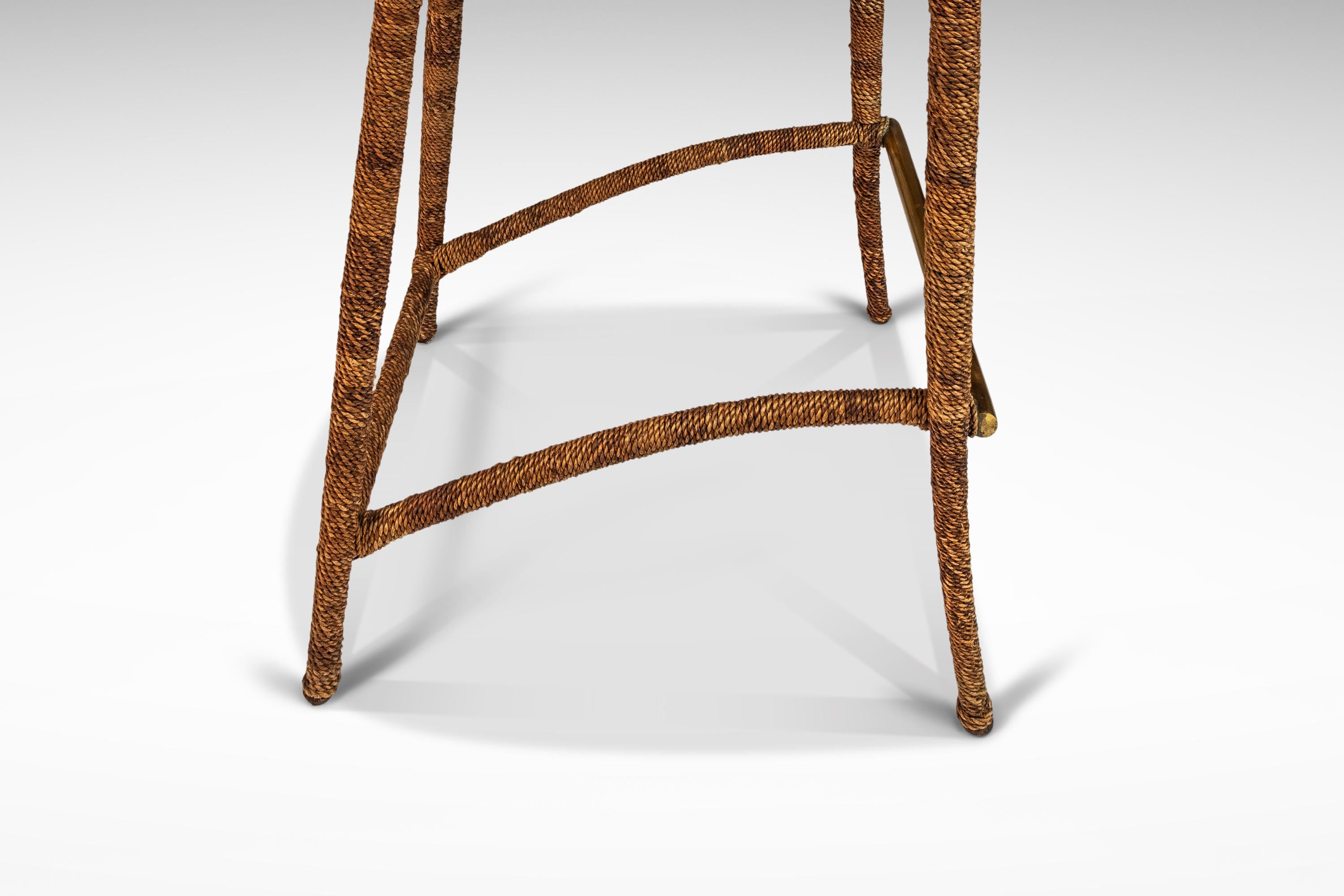 Set of 2 Mid-Century Modern Campaign Bar Stools by Maitland-Smith, c. 1980s 7