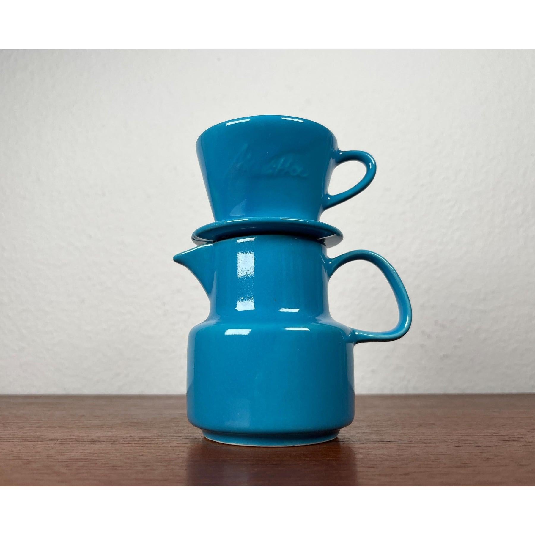 Set di 2 filtri per caffè e caffettiere in ceramica a forma di marionetta, anni '60 in vendita 10