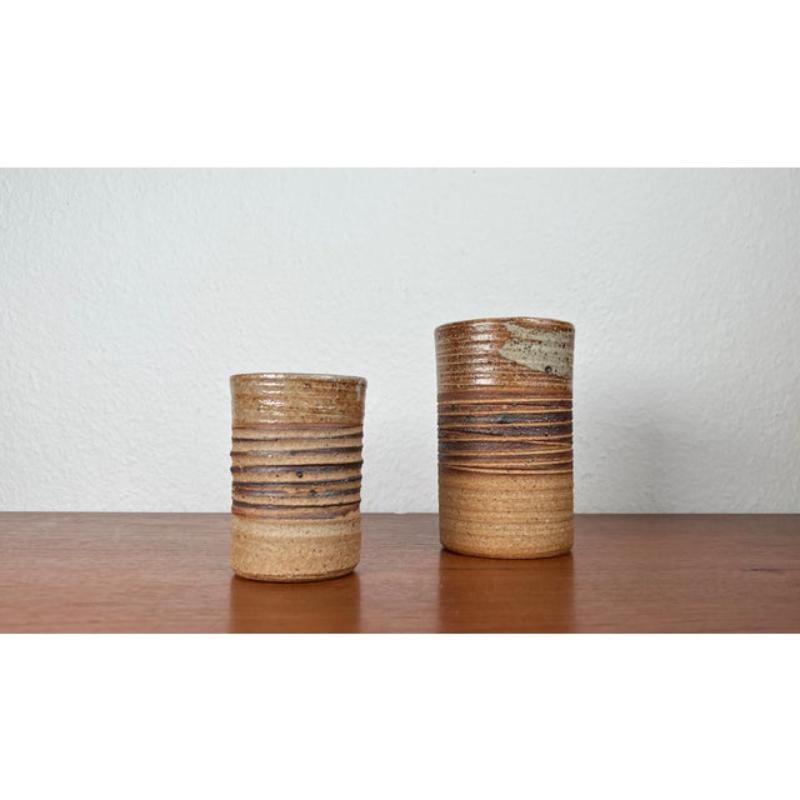 2 Vasen aus dänischer Studio Pottery der Jahrhundertmitte von Tue Poulsen, 1960er Jahre im Angebot 2