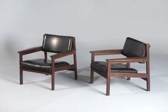 Set of 2 Mid-Century Modern Drummond Armchair by Sergio Rodrigues, Brazil, 1950s