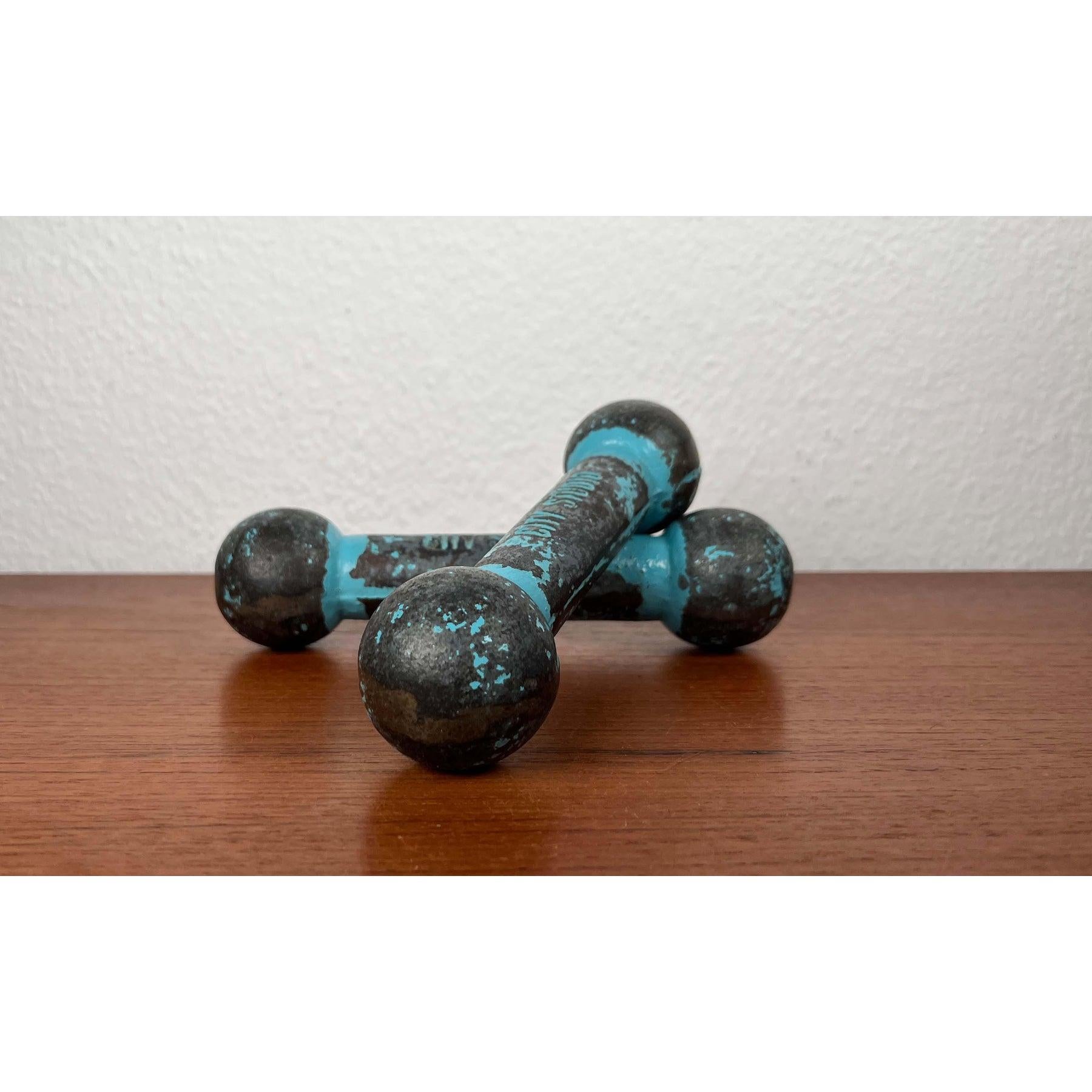 Set of 2 Mid-Century Modern Dumbbells, 1960s For Sale 7