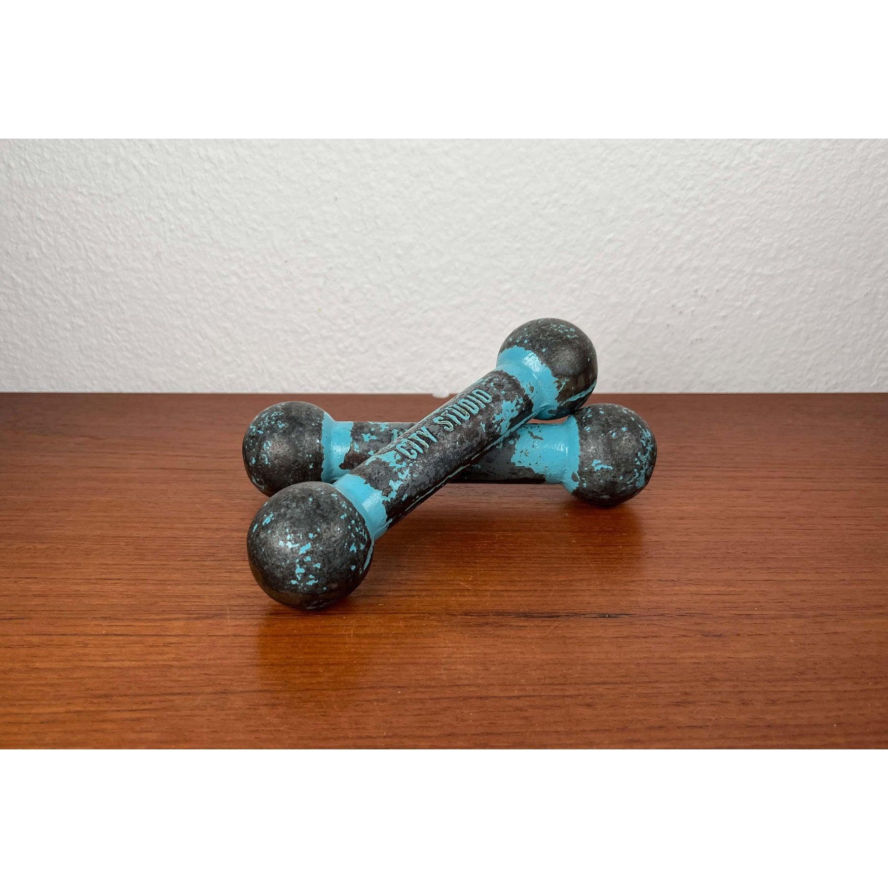 Set of 2 Mid-Century Modern Dumbbells, 1960s For Sale 1