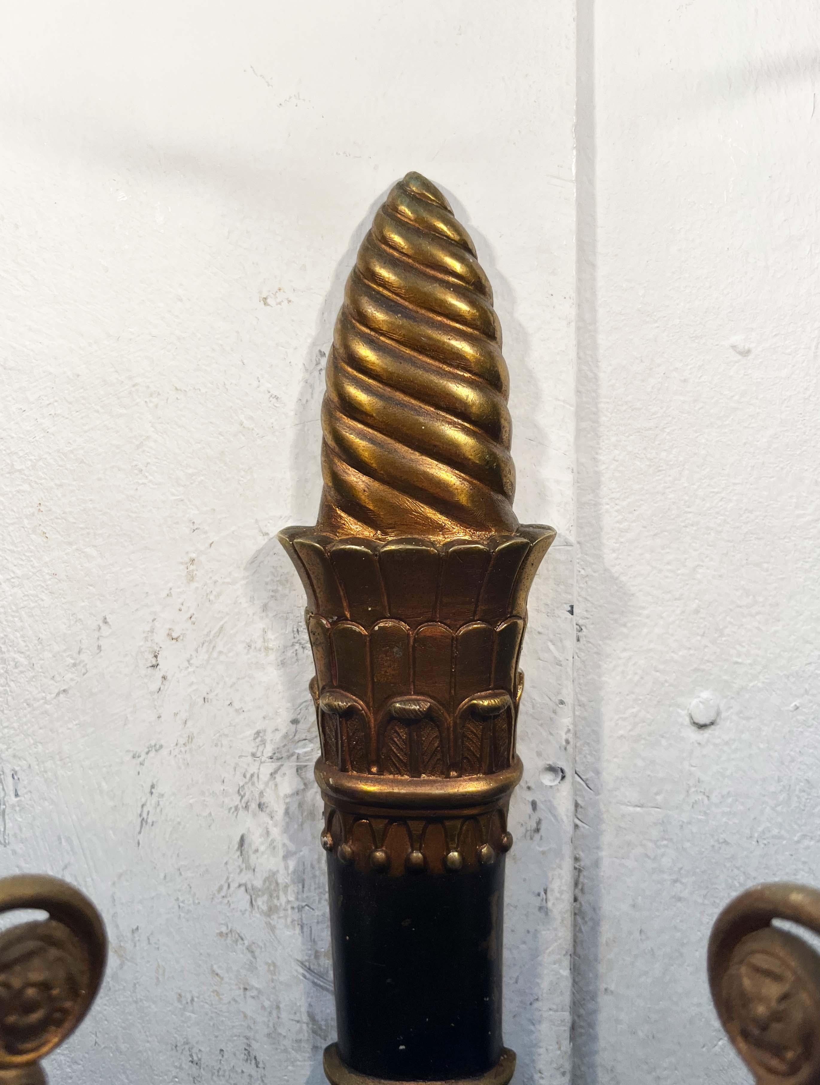 Set di 2 lampade neoclassiche italiane della metà del secolo scorso, anni '60 in vendita 4