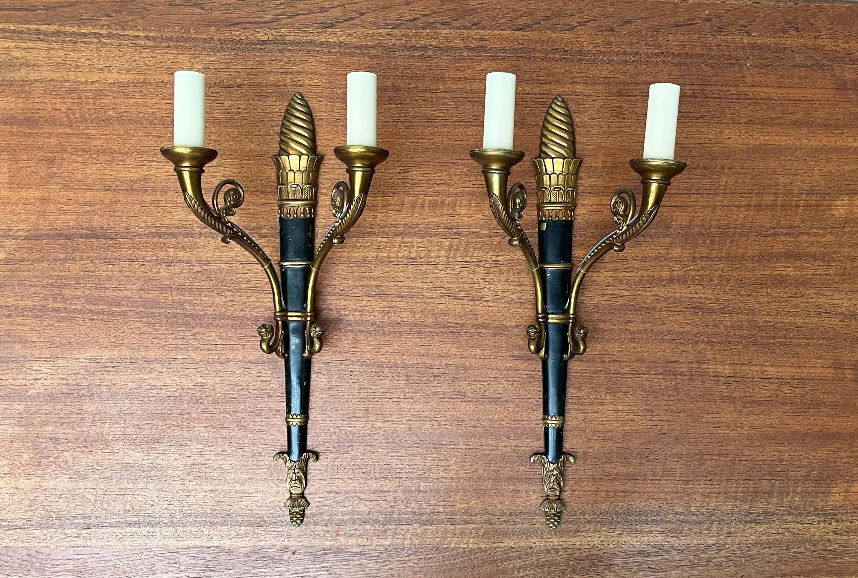 Set di 2 lampade neoclassiche italiane della metà del secolo scorso, anni '60 in vendita 8
