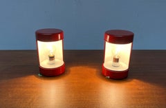 Lote de 2 lámparas de sobremesa italianas de mediados de siglo de la Era Espacial Bohr Valenti