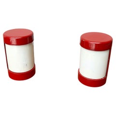 Lote de 2 lámparas de sobremesa italianas de mediados de siglo de la Era Espacial Bohr Valenti