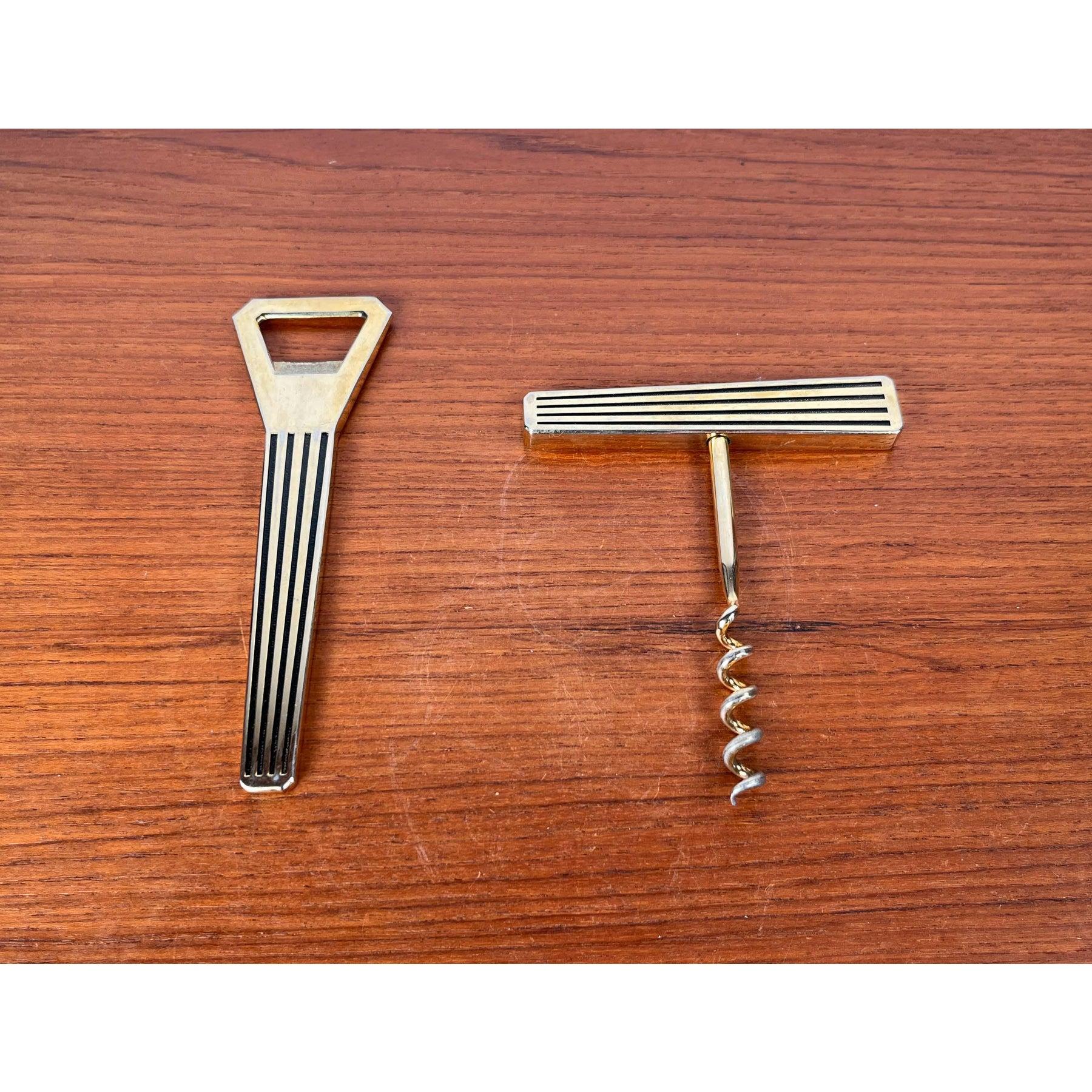 2er-Set Korkenzieher und Flaschenöffner aus Metall aus der Mitte des Jahrhunderts, 1960er Jahre im Zustand „Gut“ im Angebot in Hamburg, DE