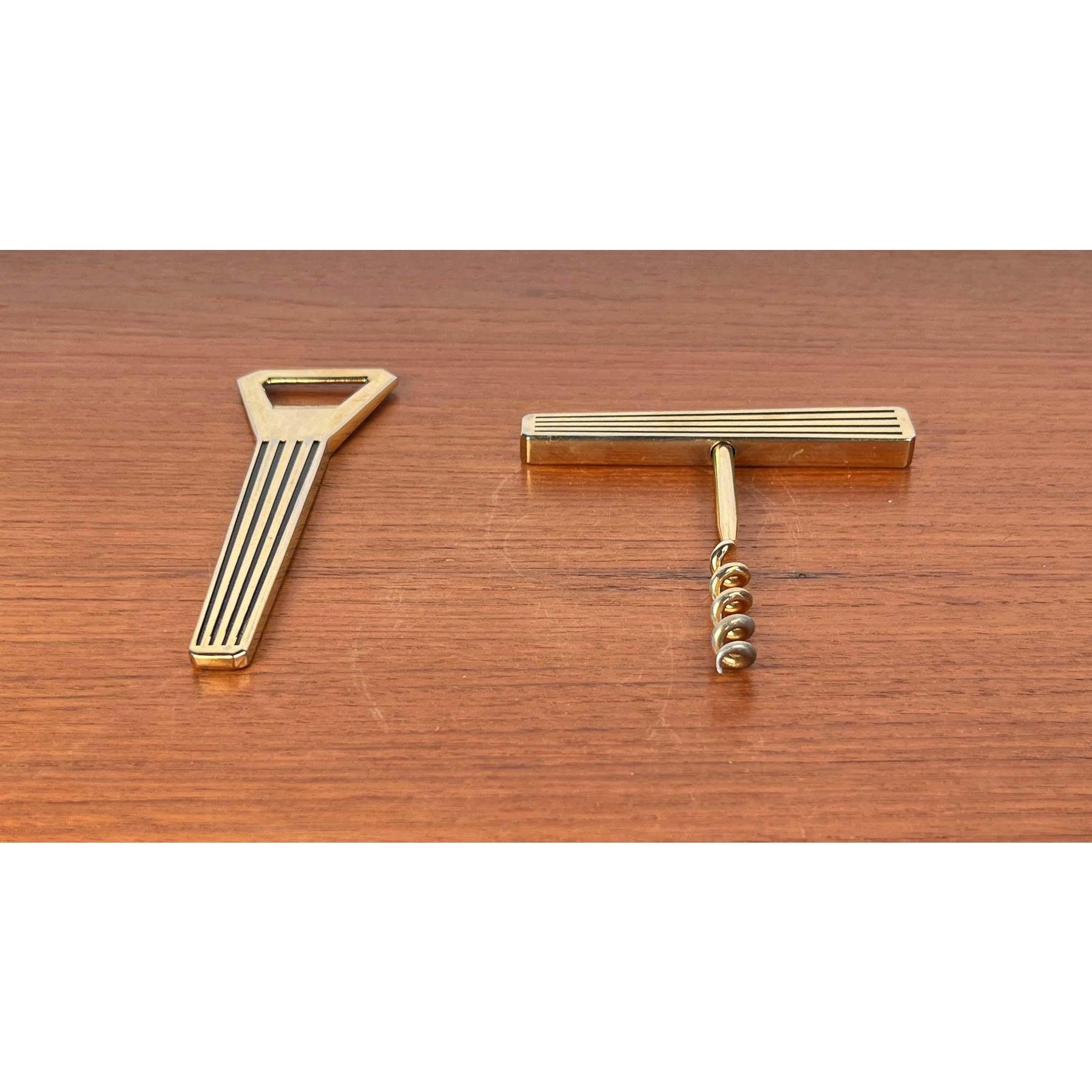 2er-Set Korkenzieher und Flaschenöffner aus Metall aus der Mitte des Jahrhunderts, 1960er Jahre im Angebot 4