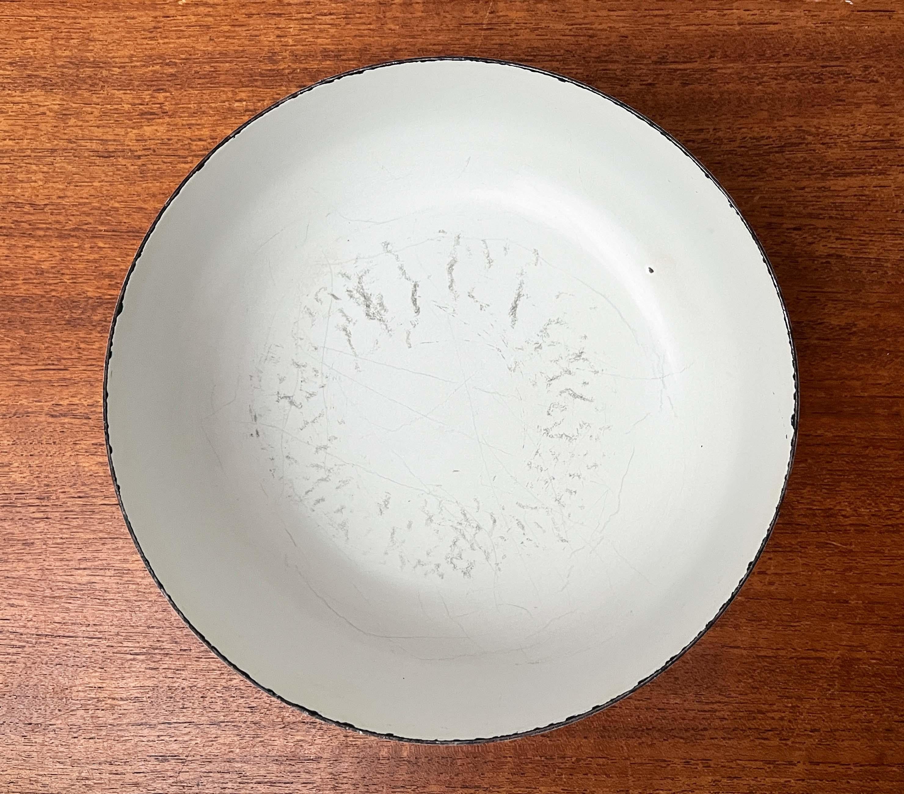 2er-Set Moderne Minimalistische Emaille-Töpfe aus der Jahrhundertmitte Seppo Mallat Finel Finnland im Angebot 11