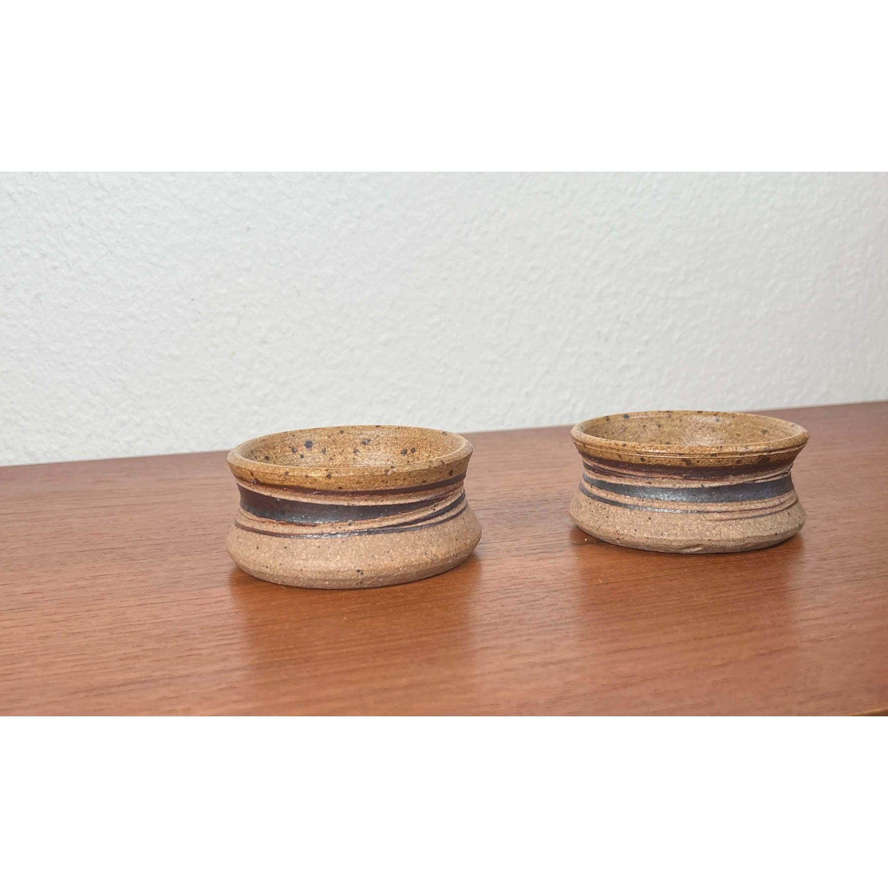 Juego de 2 cuencos de cerámica moderna de mediados de siglo de Tue Poulsen para Tue Keramik, años 60 en venta 4