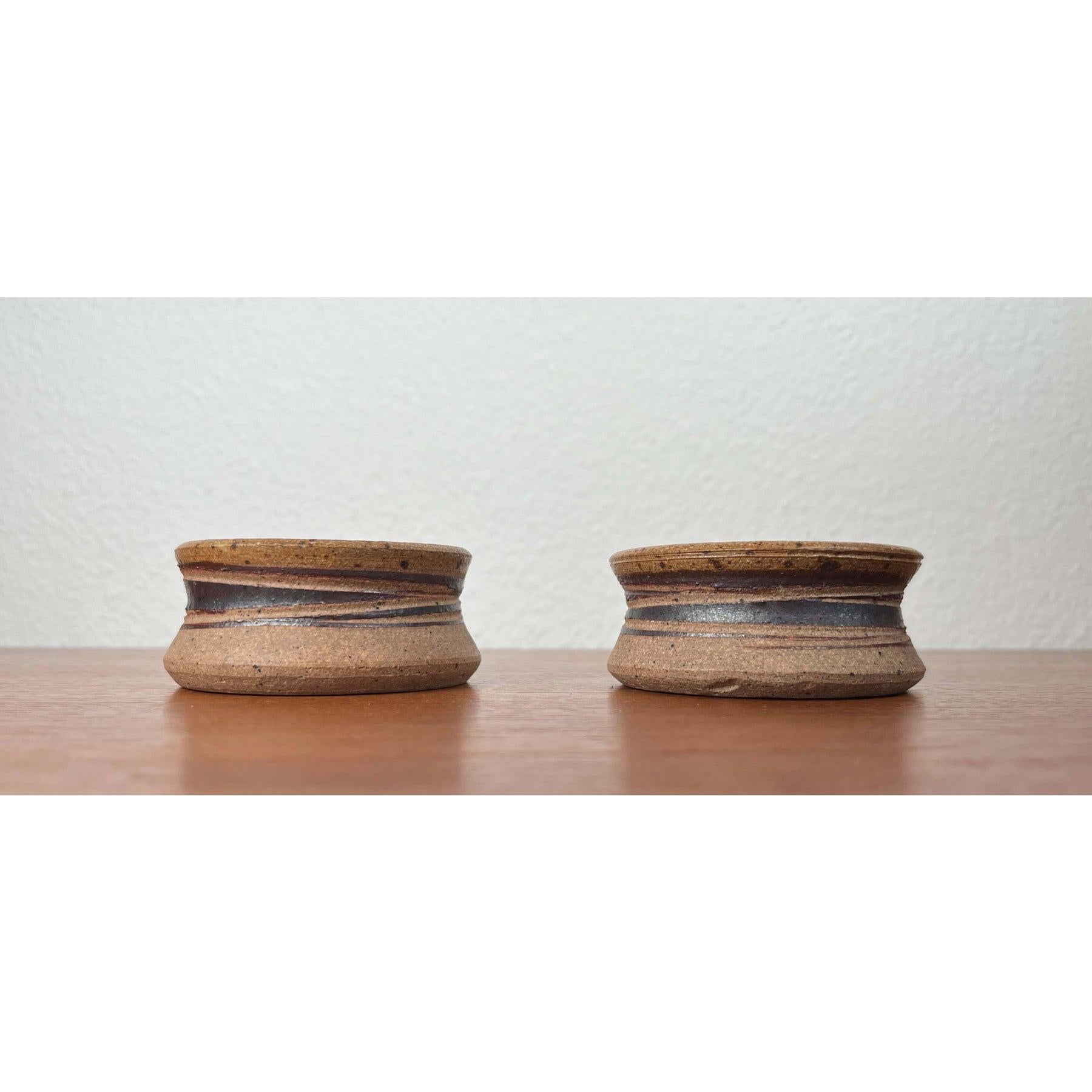 Juego de 2 cuencos de cerámica moderna de mediados de siglo de Tue Poulsen para Tue Keramik, años 60 en venta 5