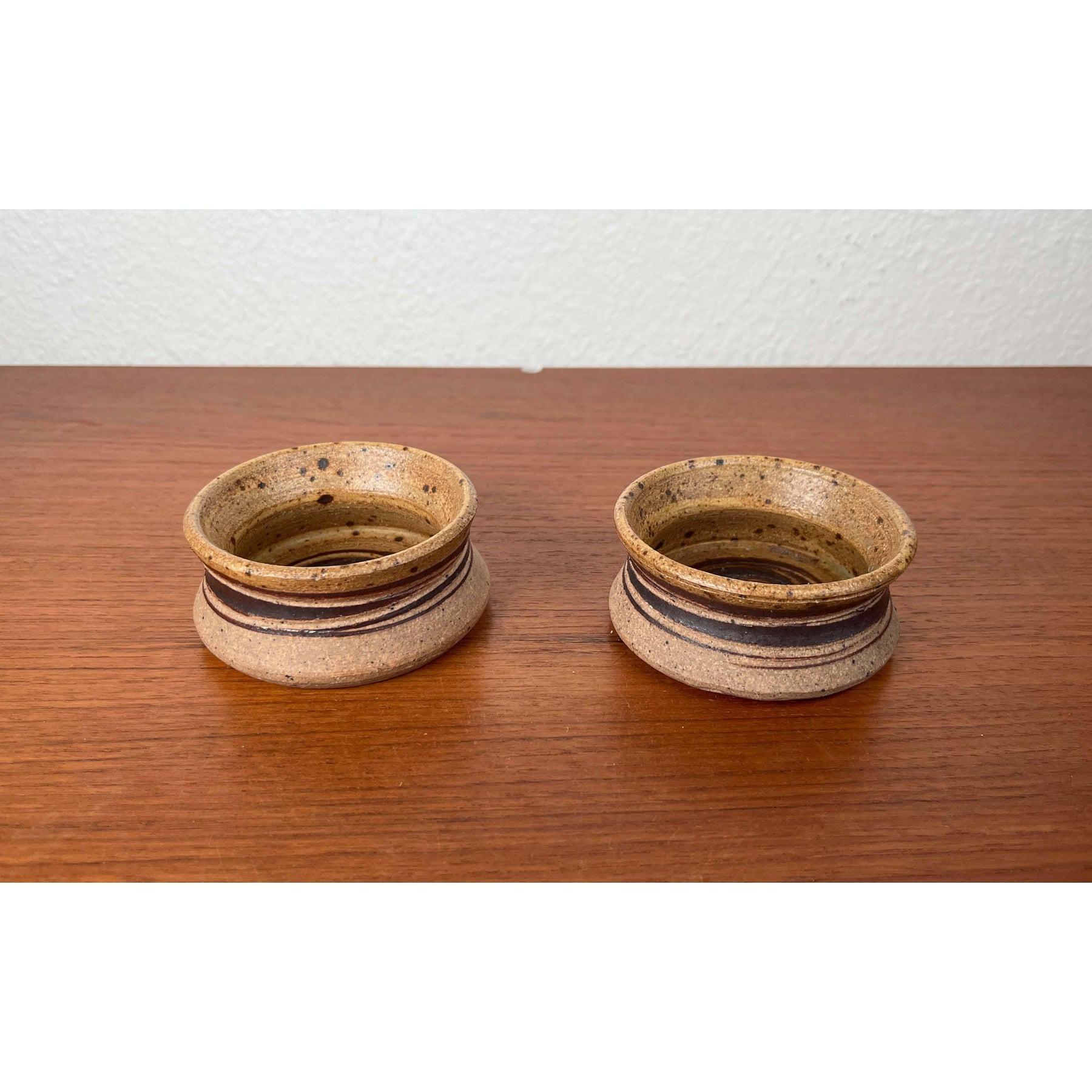 Juego de 2 cuencos de cerámica moderna de mediados de siglo de Tue Poulsen para Tue Keramik, años 60 en venta 6