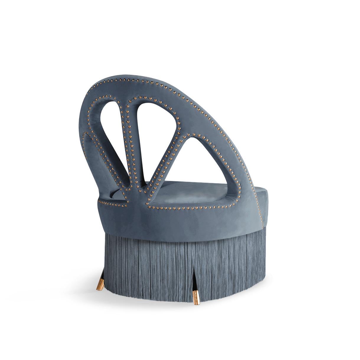 2er-Set Mid-Century Modern Scharlachroter Sessel Velvet Wood by Ottiu (21. Jahrhundert und zeitgenössisch) im Angebot