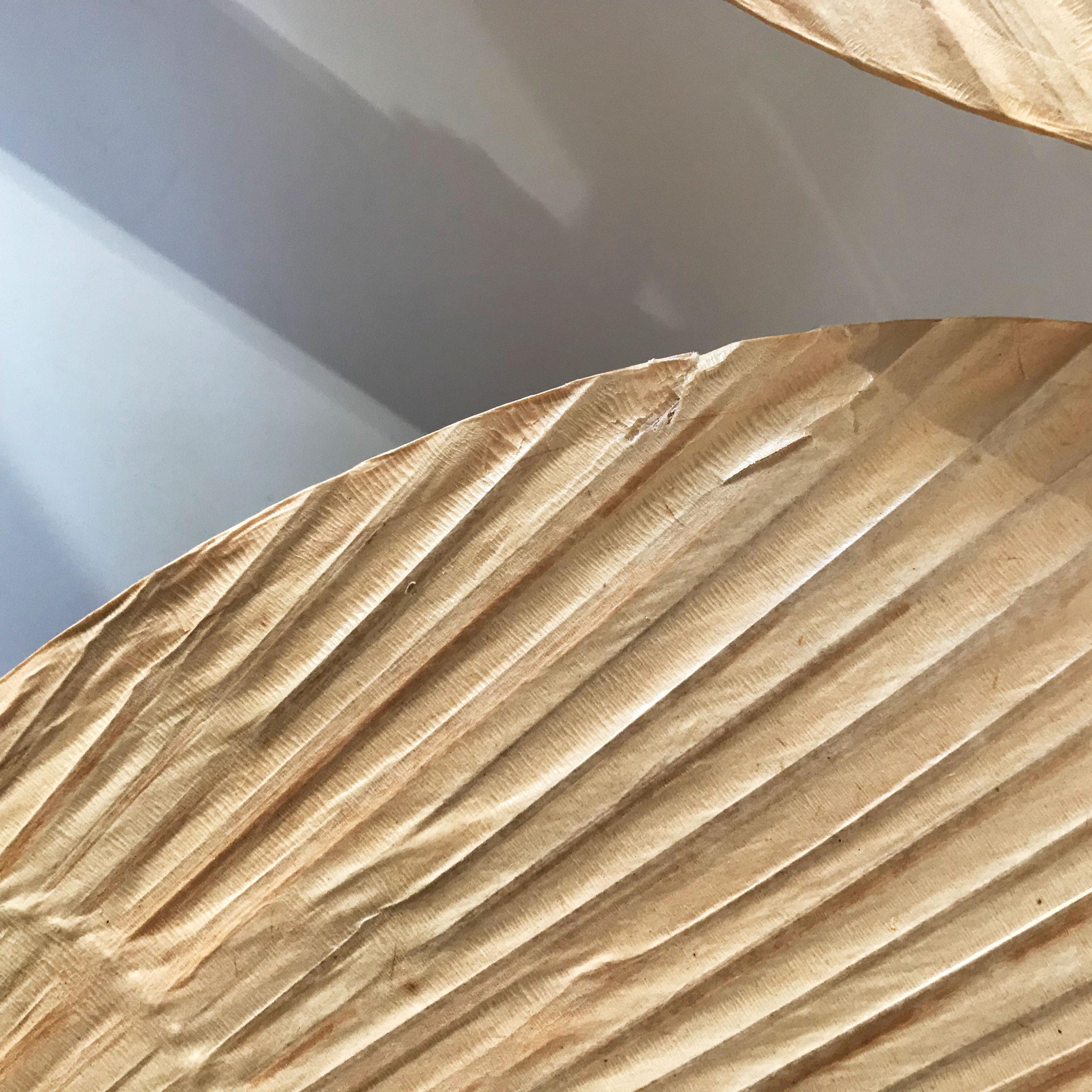 Set of 2 Mid-Century Modern 'Uchiwa III' Fan Wall Lamps by Ingo Maurer, 1970s 12