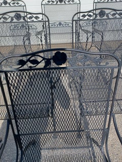 Ensemble de 2 chaises d'extérieur Woodard de style mi-siècle moderne