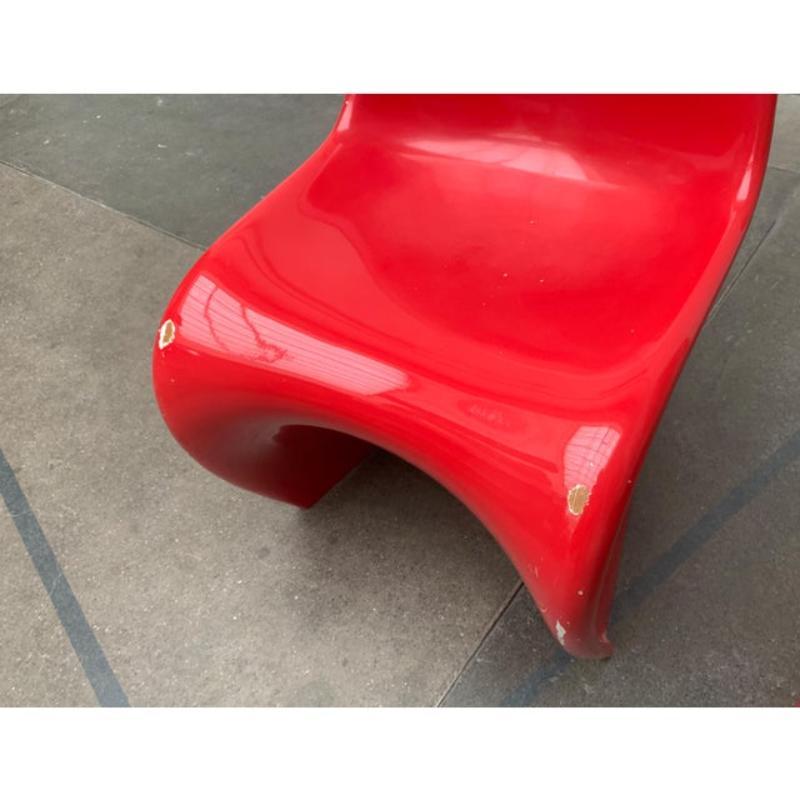 Zitan Set di 2 sedie Panton di metà secolo di Verner Panton, anni '80 in vendita