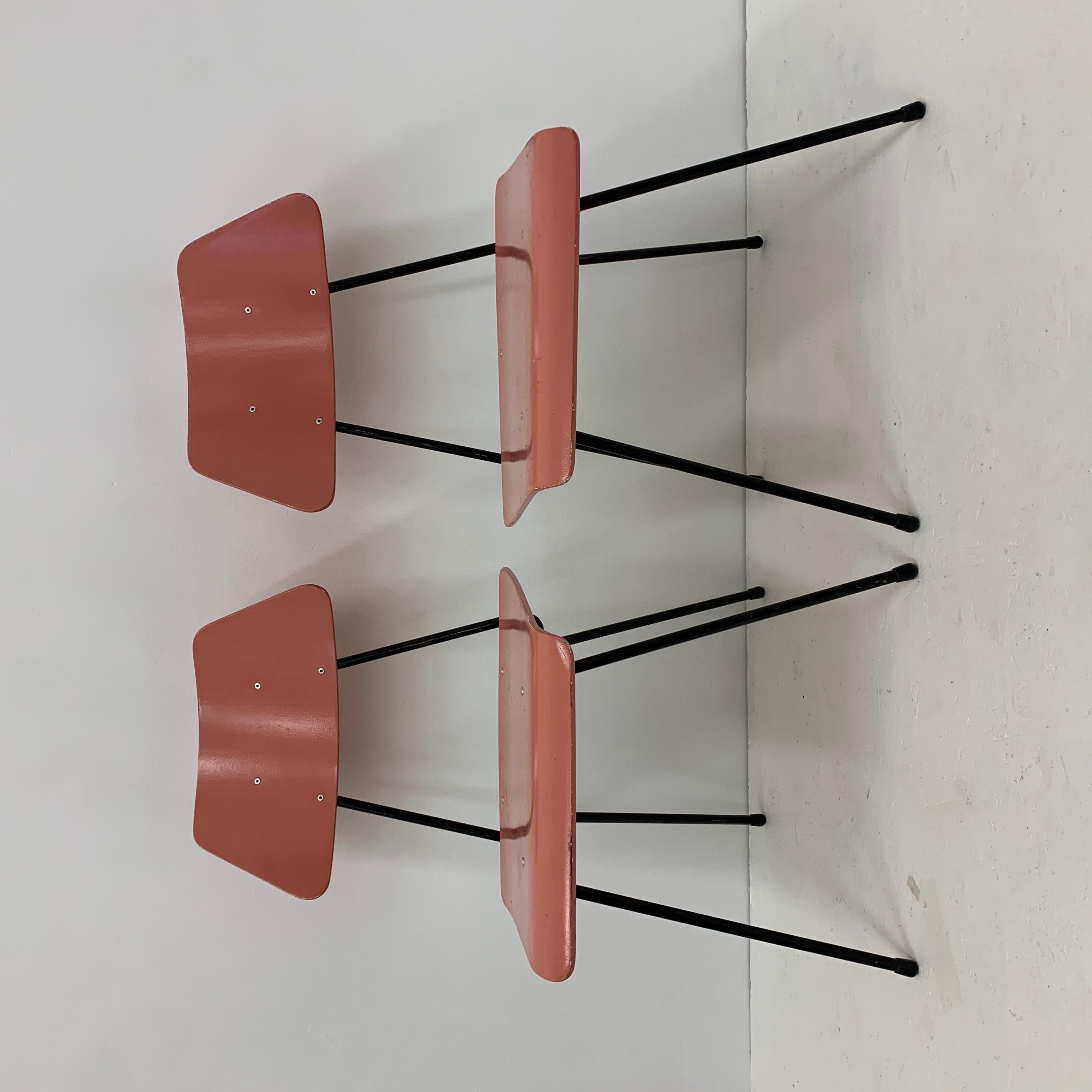 Set of 2 Mid-century rare Rudolf Wolf for Elsrijk wooden chairs , 1950’s vintage For Sale 3