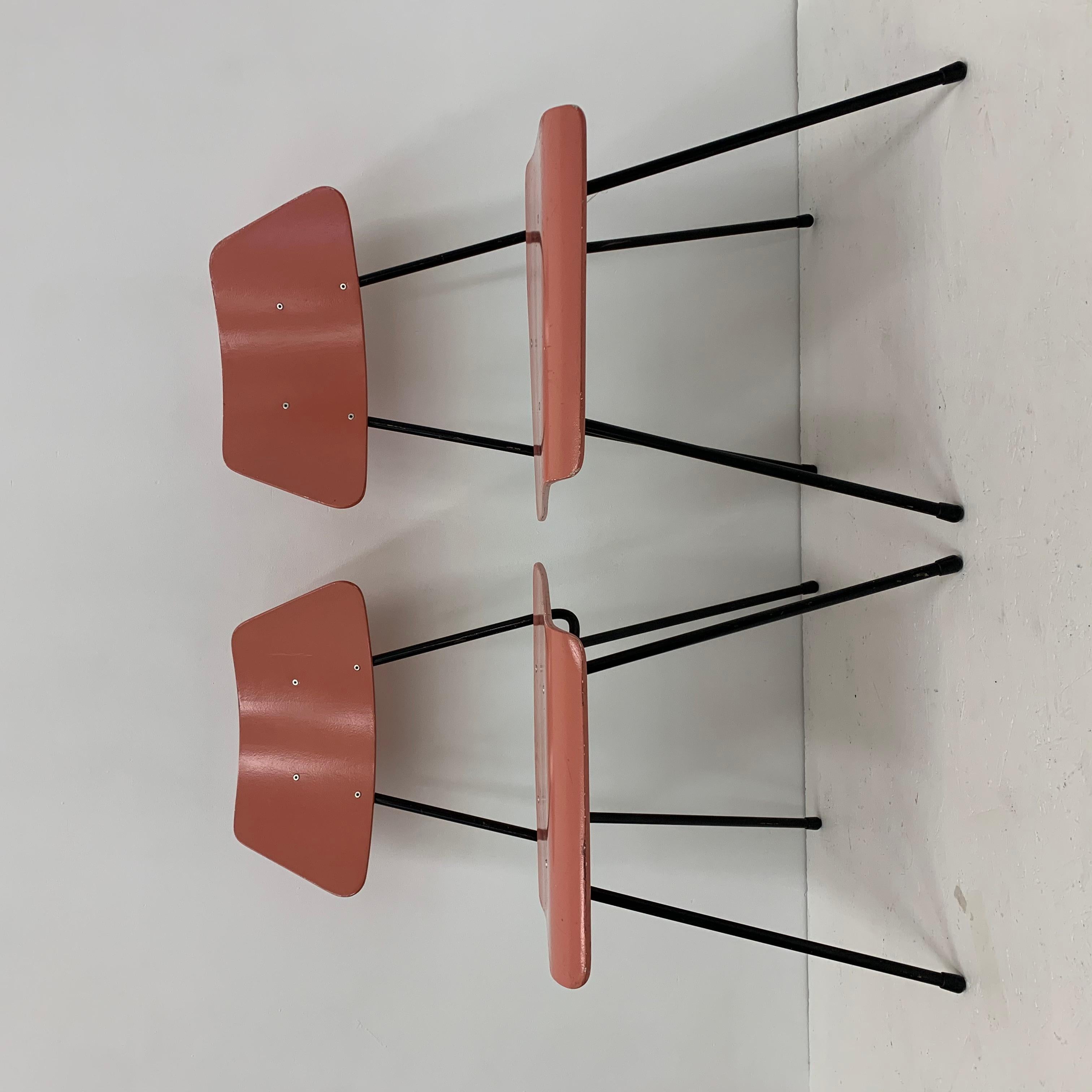 Set of 2 Mid-century rare Rudolf Wolf for Elsrijk wooden chairs , 1950’s vintage For Sale 4