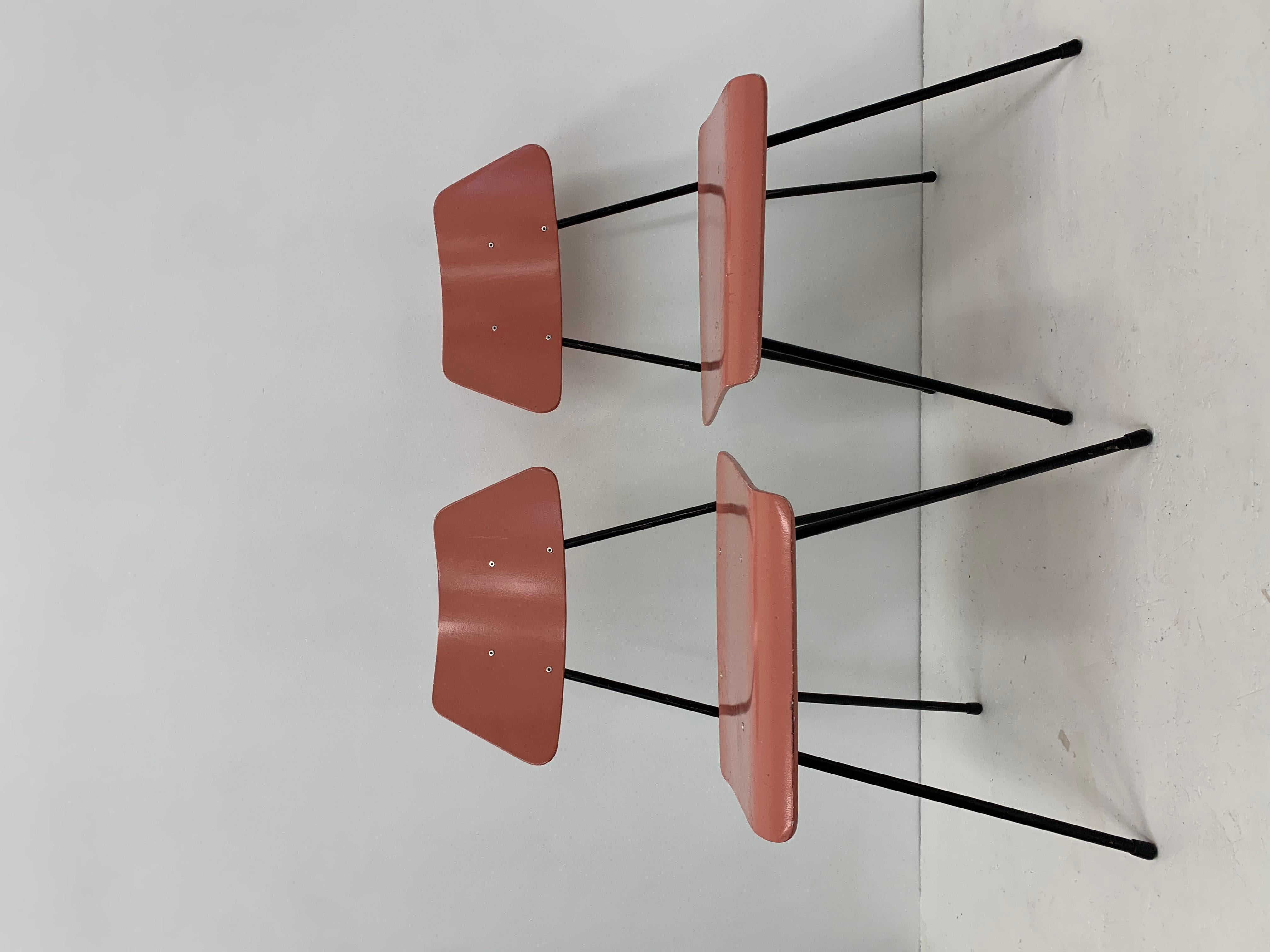 Set of 2 Mid-century rare Rudolf Wolf for Elsrijk wooden chairs , 1950’s vintage In Good Condition For Sale In Delft, NL