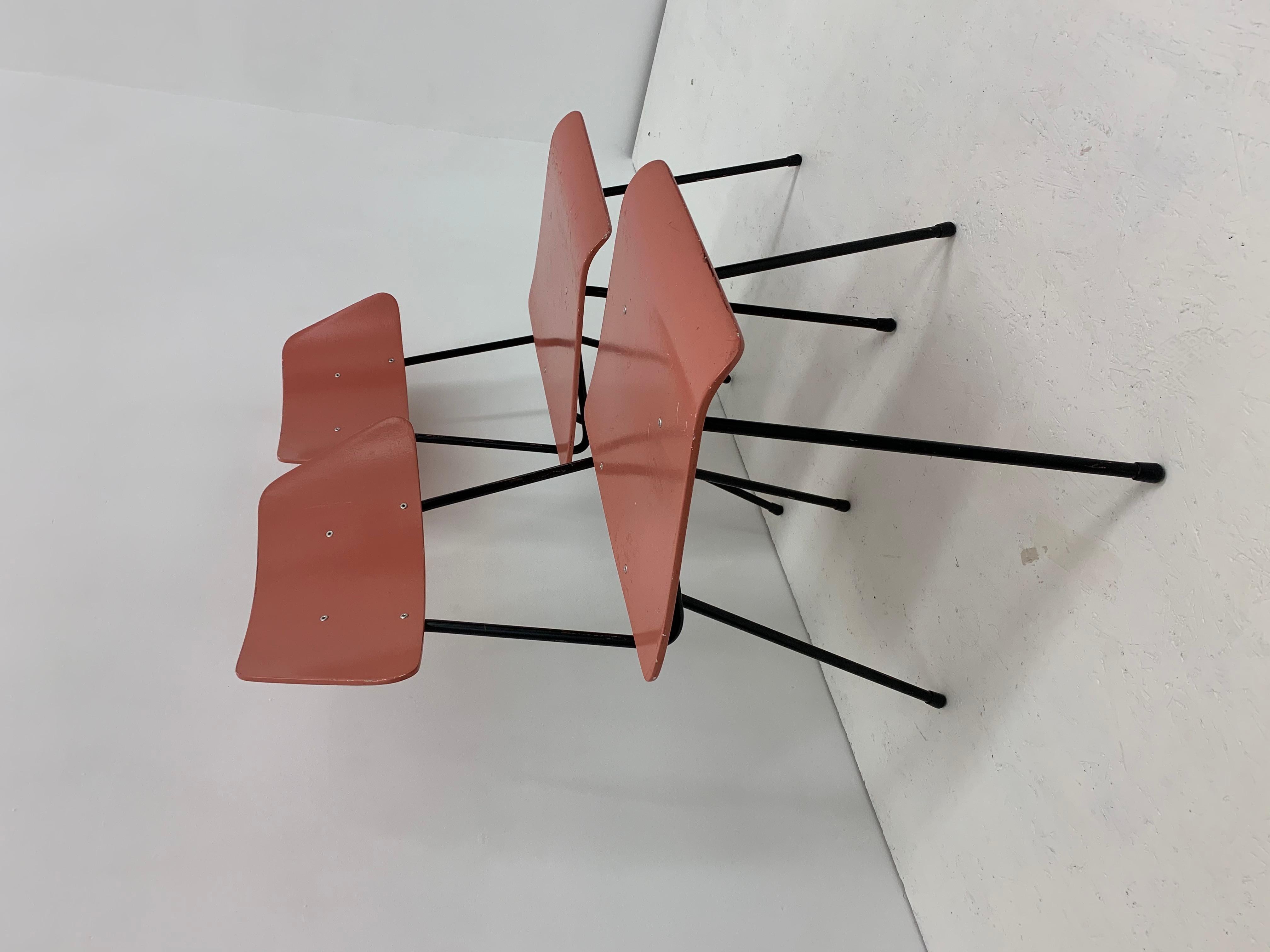 Set of 2 Mid-century rare Rudolf Wolf for Elsrijk wooden chairs , 1950’s vintage For Sale 2
